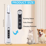 Qpets Dog Paws Hair Trimmer with LED Light for Small Areas and 16CM Design | Rechargeable Quiet Grooming Tool