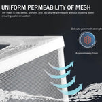 Qpets Fish Breeding Box for Betta with Suction Cups Divider 16x14x15cm Nylon Mesh | 2 pcs