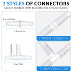 Qpets Fish Tank Oxygen Tube for Aquarium Air Pump with 4m Pipe and 2 Air Stones | Secure Suction Cups