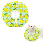 Cat Cone Collar Comfy & Soft Stuffed PP Cotton Adjustable Size Machine Washable, After Surgery for Anti-Licking Dog E Collar,Surgery Recovery Collar for Pet (M:16-29cm)