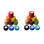 Qpets Crepe Bandage Set for Tattoo Grip and Finger Protection with 9 Pcs 4.5 m Rolls