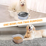 Dog Water Bowl 2L No Spill Dog Water Bowl PP Large Capacity Water Bowl Water Dispenser for Dog Sanitary Water Bowl Drinking Bowl for Dog Cat