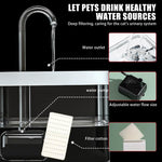 Qpets Cat Water Fountain 1.5L for Cats and Dogs with Automatic Circulation System | Transparent Food Grade PET Design