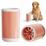 Qpets® Dog Paw Cleaning Cup, Portable Dog Paw Washer with Soft TPR Bristles Design, 360 ° Rotation Cleaning Cup Removes Mud & Dirt After Walks for Cat & Dog Paws