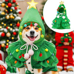 Qpets Cat Christmas Costume Set with Red Santa Hat and Scarf for Cats and Dogs | Adjustable Holiday Outfit