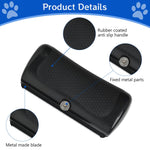 Qpets Pet Care Brush for Dogs featuring Zig Zag Teeth and Anti Slip Handle | 146x68mm ABS Grooming Comb