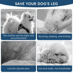 Qpets Dog Leg Brace for Injury Recovery with Quick Release Stretchy Belt and Breathable Pads | 27.5–42.5kg 2XL