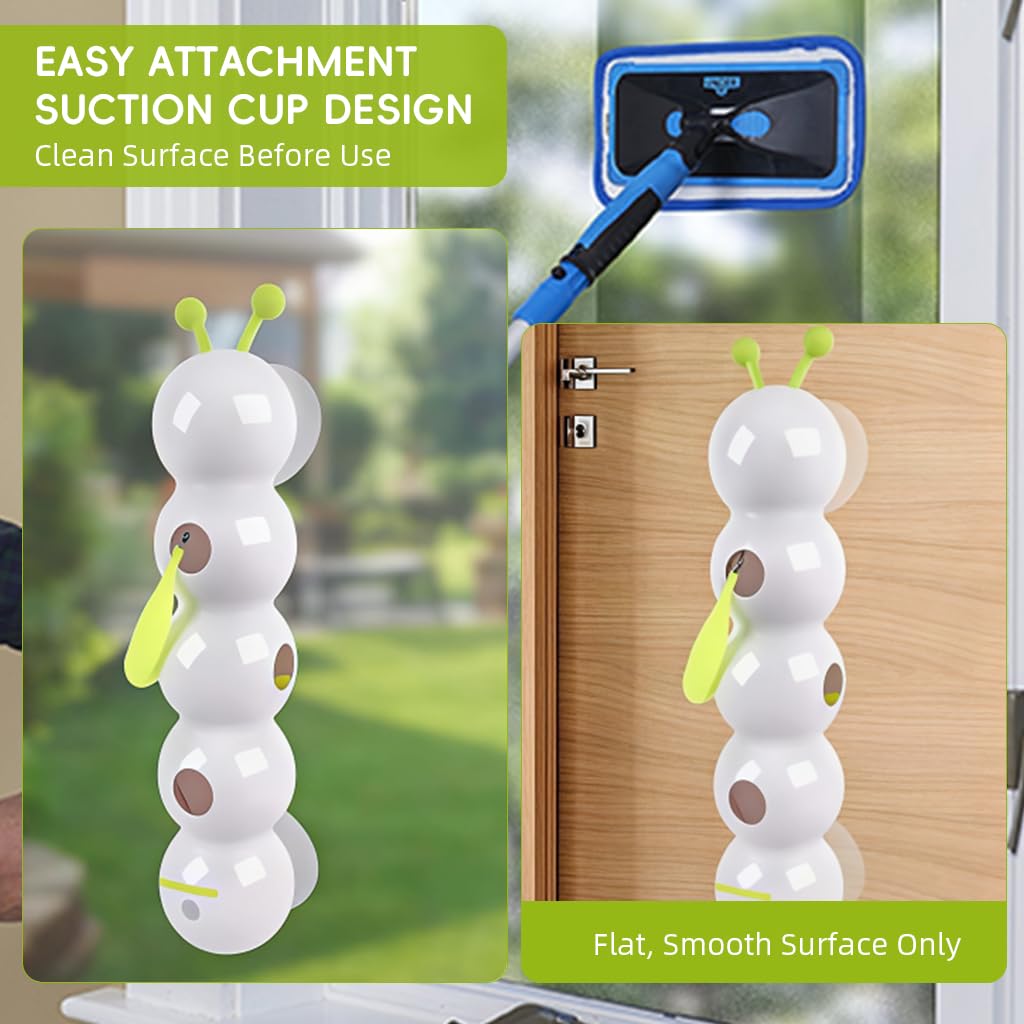 Qpets Electric Cat Teaser Toy with Strong Suction Cup and USB Rechargeable Caterpillar Design