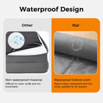 Qpets Dog Couch for Small and Medium Pets featuring Anti Slip Base and 210 Oxford Cloth Waterproof Cover 75x55x19cm