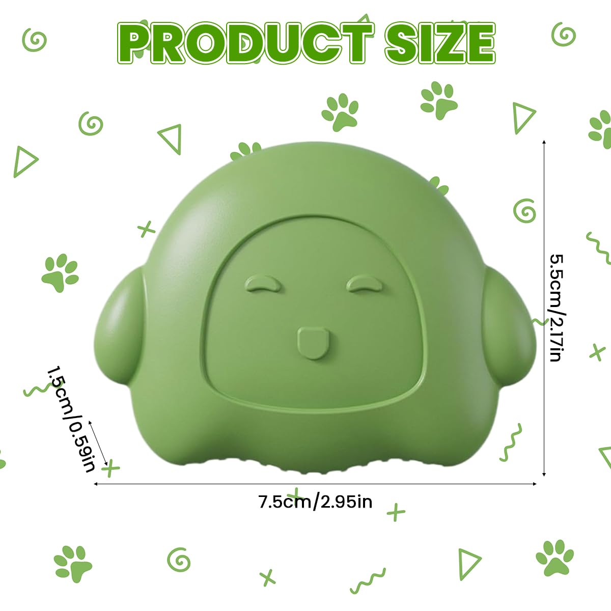 Qpets Cat Grooming Brush for Sensitive Cats with 13 Curved Blunt Bristles & ABS Handle | Gentle Hair Remover