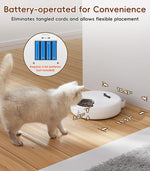 Qpets Automatic Cat Feeder for 4 Scheduled Meals with 960ml Capacity and Ice Box Insert