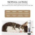 Qpets Electric Nail Trimmer for Pets with Dual LED Light and Adjustable Speed | USB Rechargeable 2000mAh Grinder