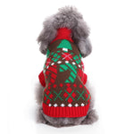 Winter Clothes for Dog Knitted Crocheting Sweater for Small Dogs Print Sweater Christmas Suit for Small Dogs Christmas Sweater for Dogs Gift for Dogs (Red, Size: L)