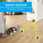 Qpets Cat Ball Toy for Active Play with 27.5 Inch Folding Tent and USB Rechargeable Design