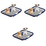 Qpets Indoor Dog Potty Training Tray 65x50cm with Removable Mesh for Small Dogs | 3 PCS