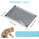Qpets Cat Litter Tray for Home Use featuring Dual Layer Mesh Grid 42cmx28.5cm Design