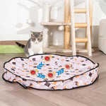 Qpets Interactive Cat Toy Mat for Exercise with USB Rolling Ball and 70x10cm Oxford Cloth Pad