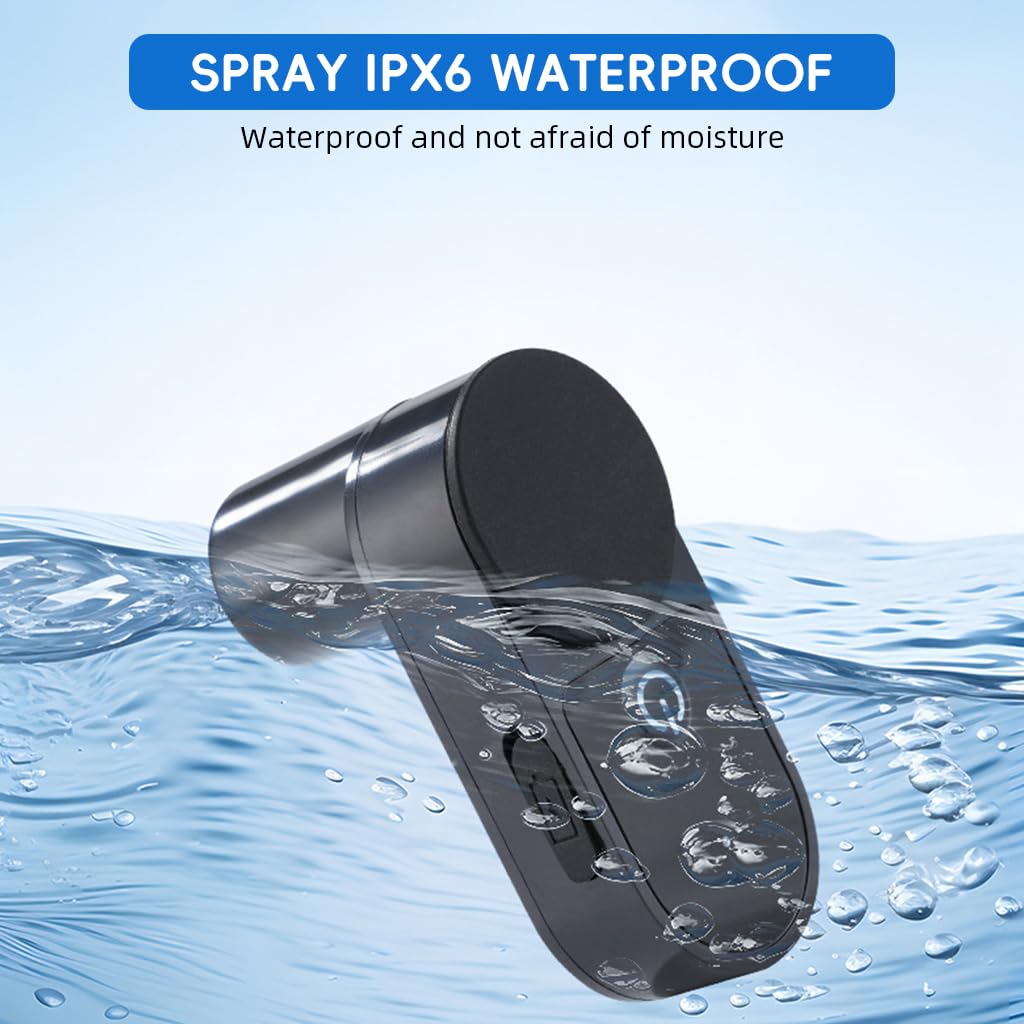 Qpets Pet Grooming Glove for Cats and Dogs with 15ml USB Rechargeable Mist Sprayer | Soft Silicone Bristles for Bathing and Shedding Control