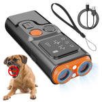 Qpets Ultrasonic Dog Bark Control Device with 25FT Range and LED Light | USB Rechargeable Training Aid