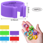 Qpets Birds Chicken Leg Rings for Poultry Identification with Laser Number Mark | 100 pcs in 5 Colors