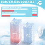 Qpets Dog Cooling Mat for Summer Heat Relief with 3D Honeycomb Texture 70x50 cm Blue | Easy Clean Design