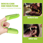 Qpets Two Finger Dog Toothbrush for Teeth Cleaning with Soft TPU Sleeve and Densed Bristles | Gentle Dental Care for Puppies and Cats