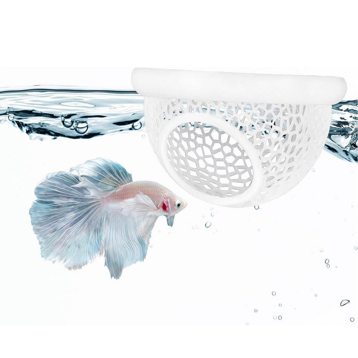 Qpets® Floating Betta Hide & Shrimp Cave