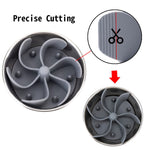 Qpets Cat and Dog Feeder Bowl for Slow Feeding and Digestion | Silicone Spiral 2PCS 5.5–8.5 in