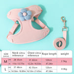 Qpets Cat Vest Harness with 1.2m Leash featuring Quick Release Buckle and Breathable Fabric for Small Cats | Adjustable Fit 31–42cm Chest