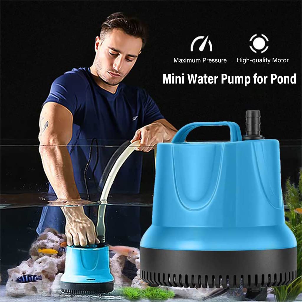 Qpets Submersible Water Pump for Aquarium and Pond with 25W Motor 1800L/H Flow | Suction Cup Base