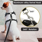 Qpets Dog Harness Set for Weddings and Birthdays with 1.5m Leash featuring 360° Swivel