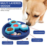 Qpets Dog Toys for Training and Feeding with Interactive Puzzle Feeder | Engages All Dog Sizes