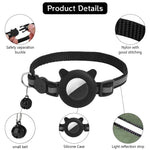 Qpets Cat Collar with Bell featuring Silicone Airtag Holder and Reflective Safety Design