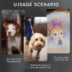 Qpets TPE Pet Rain Shoes for Dogs with Anti Slip Soles 6x4.5cm | Adjustable Fit and Paw Protection