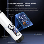 Qpets Electric Nail Trimmer for Pets with Dual LED Light and Adjustable Speed | USB Rechargeable 2000mAh Grinder