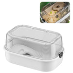 Qpets Turtle Basking Platform for Aquatic Tanks with Ramp and Built-in Food Bowl | 44.5x29x23cm PP Structure