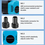 Qpets Submersible Water Pump for Aquariums and Ponds with 3000L/H 55W Motor | Adjustable Flow and Built-In Filtration