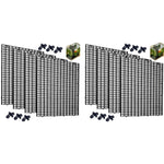 Qpets Fish Tank Dividers Kit for Aquariums with Mesh Screens and Suction Cups 30x30cm