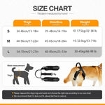 Qpets® Dog Lift Harness, Dog Harness for Dog Rear Legs Walking Support, Adjustable Walking Assistant Harness with Quick Release Buckle for Aging Dog/Disabled/Injured Dog (Weight: 30-45kg)