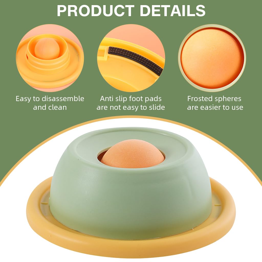 Qpets Cat Treats Slow Feeder for Interactive Licking Play with Detachable Food Grade Plate