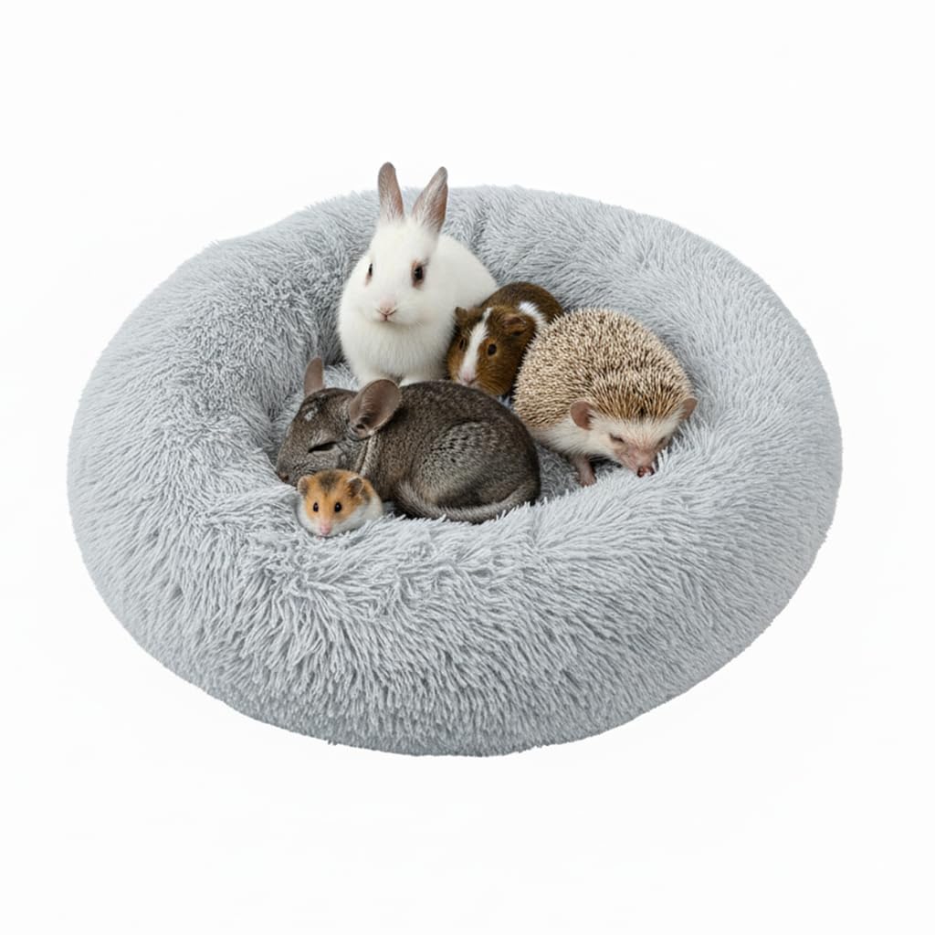 Qpets® Hamster Couch Bed, Small Pet Plush Cushion, Soft & Warm Sleeping Cuddling Bed for Hamsters, Mice, Gerbils