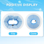 Qpets Cat Recovery Cone for Post Surgery Healing with Soft Pillow and PVC Material | Adjustable 12–25 cm for Small Pets