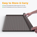 Qpets Pet Pee Pad for Puppy Training with Non Slip Waterproof Design 60x60cm Silicone Mat | Reusable and Easy to Clean