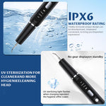 Qpets Electric Teeth Plaque Remover for Dogs with 3-Speed USB Rechargeable Design | Includes 2 Stainless Steel Tips and Dental Mirror