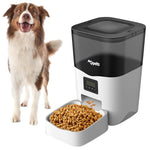 Qpets Automatic Pet Feeder for Cats and Dogs with 3L Capacity and Dual Power Supply | Programmable 1‑4 Meals Featuring Twist‑Lock Lid