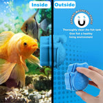 Qpets Magnetic Algae Cleaning Scrub Brush for Aquarium Glass with Floating Turtle Design | Double-Sided Cleaner Tool
