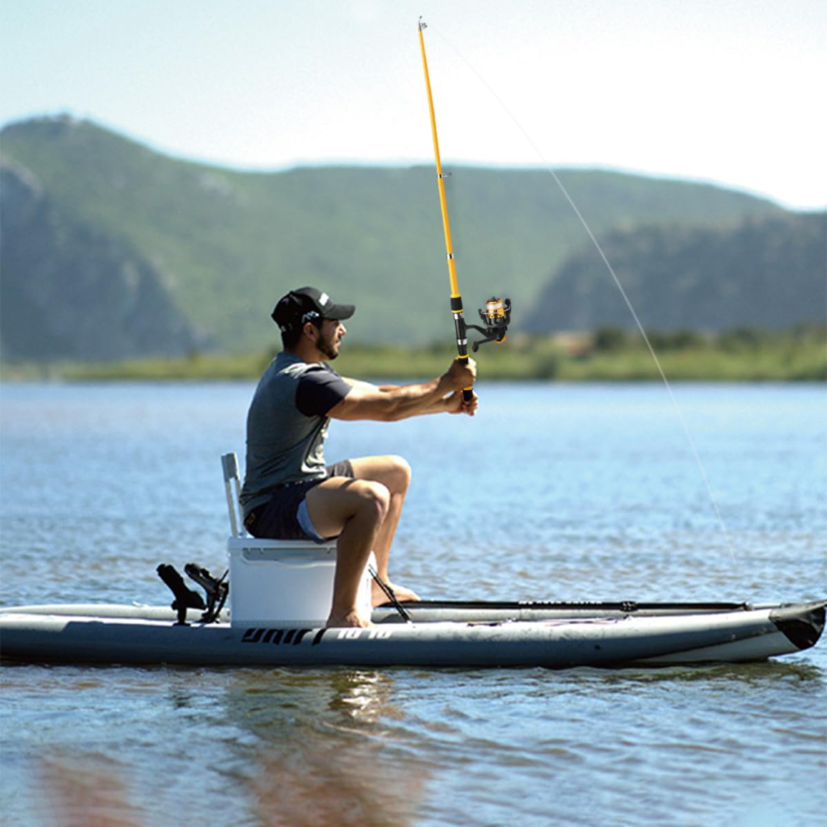 Qpets Telescopic Fishing Rod Combo for Travel with 1.8M Carbon Fiber Pole & Reel | Beginner Kit