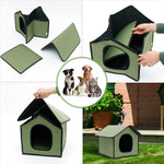 Dog House Outdoor Waterproof, Dog House for Medium dog, Stray Cats Dogs Shelter, Rainproof and Insulated Pets Tent, Folding Assemble Pet House, Removable Garden Bed Cage