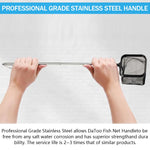 Qpets Aquarium Fish Net for Betta Tank featuring 3.1x3.1 in Square Frame and 18 in Retractable Handle