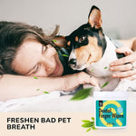Qpets Pet Dental Wipes for Dogs and Cats with Finger-Sleeve Design 2 Pack 100 Count | Aloe Vera Formula